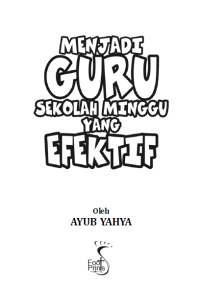 Menjadi Guru Sekolah Minggu Yang Efektif